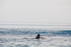 surfer on the ocean